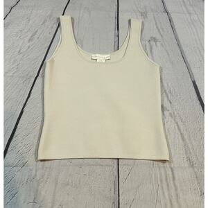 House of Harlow 1960 Light Gray Tank Top XS Ribbed Scoop Neck